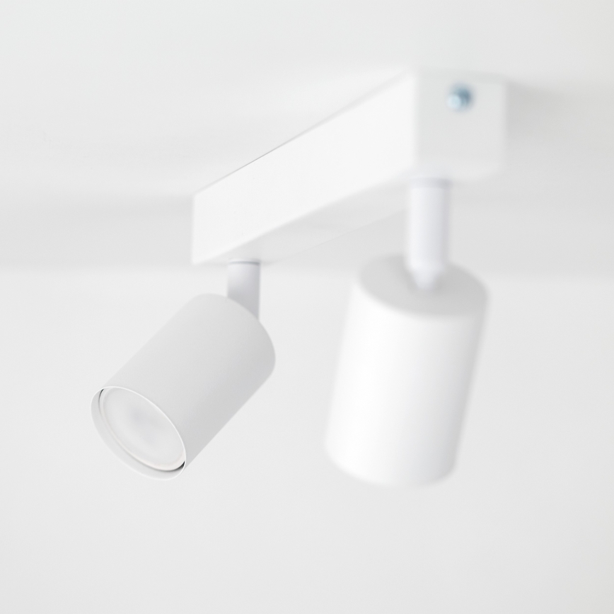 Foco NEX 2xGU10/10W/230V branco