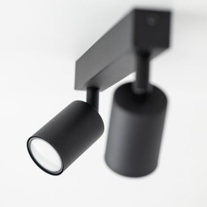 Foco NEX 2xGU10/10W/230V preto