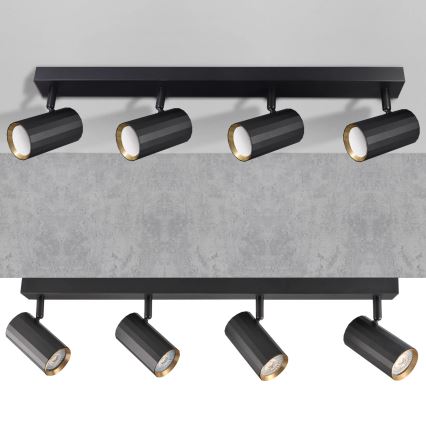 Foco NICEA 4xGU10/10W/230V preto