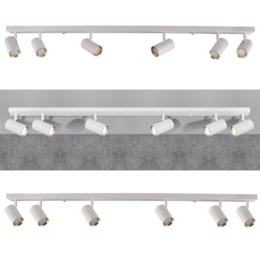 Foco NICEA 6xGU10/10W/230V branco