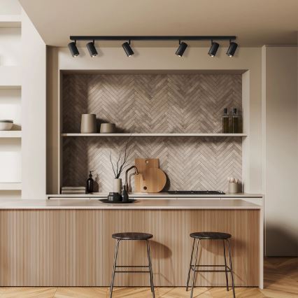 Foco NICEA 6xGU10/10W/230V preto