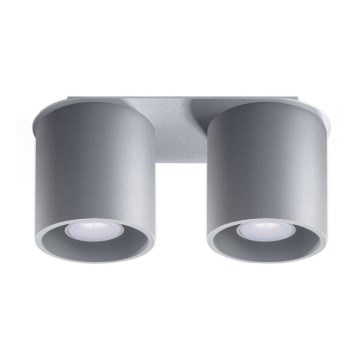 Foco ORBIS 2 2xGU10/40W/230V cinzento