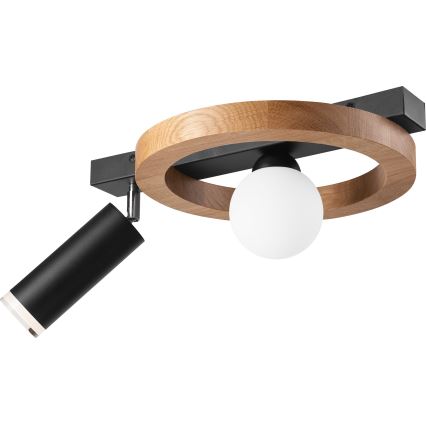 Foco OTIS 1xG9/5W/230V + 1xE27/15W/230V carvalho