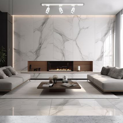 Foco para sistema de carril FLOR 1xGU10/8W/230V branco