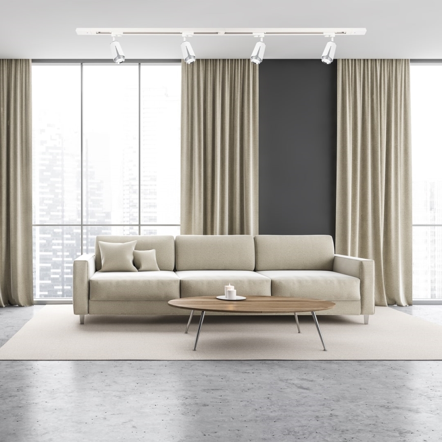 Foco para sistema de carril FLOR 1xGU10/8W/230V branco