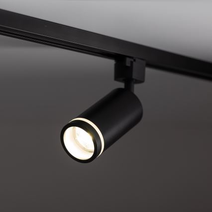 Foco para sistema de carris monofásico JET RING 1xGU10/10W/230V preto