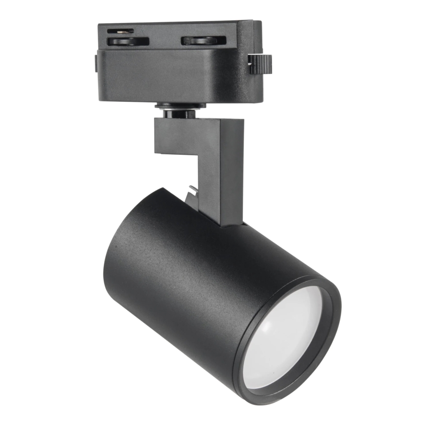 Foco para sistema de carril LYNX 4xGU10/10W/230V + 2 x 75 cm sistema ferroviário preto