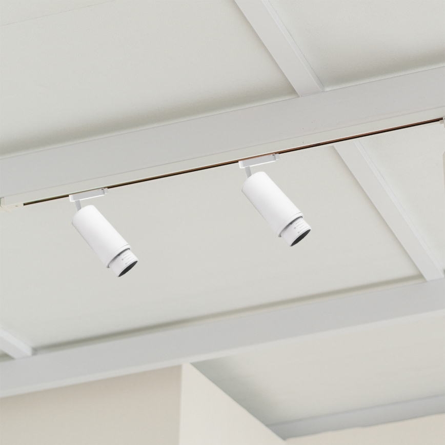 Foco para sistema de carril MICA 1xGU10/25W/230V monofásico branco