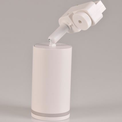 Foco para sistema de carril PARIS 6xGU10/10W/230V + 2x1 m sistema de carril branco