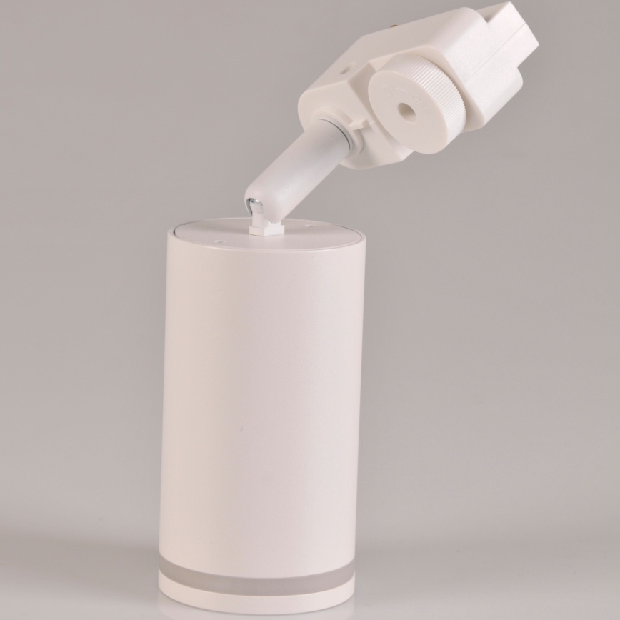 Foco para sistema de carril PARIS 6xGU10/10W/230V + 2x1 m sistema de carril branco