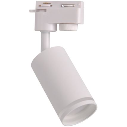 Foco para sistema de carril PARIS 6xGU10/10W/230V + 2x1 m sistema de carril branco