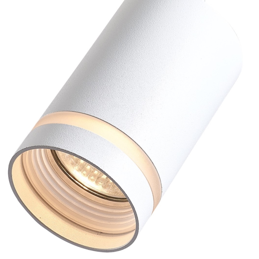 Foco para sistema de carril PIPE 1xGU10/25W/230V branco