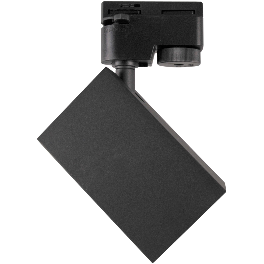 Foco para sistema de carril SQUARE 1xGU10/10W/230V preto