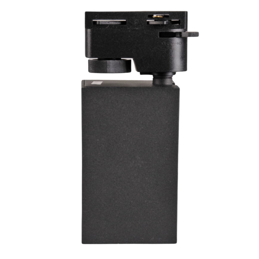 Foco para sistema de carril SQUARE 1xGU10/10W/230V preto