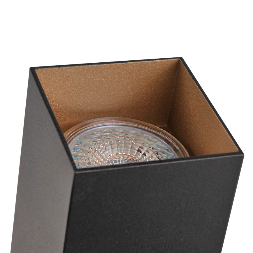 Foco para sistema de carril SQUARE 1xGU10/10W/230V preto