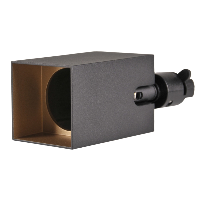 Foco para sistema de carril SQUARE 1xGU10/10W/230V preto