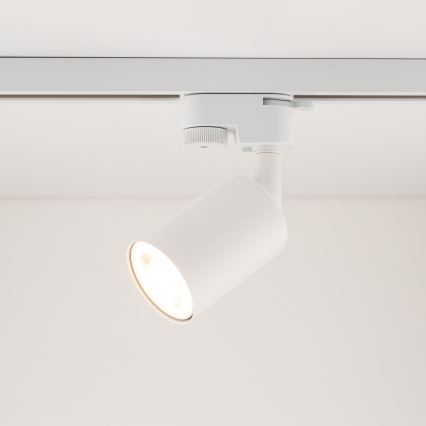 Foco para sistema de carris monofásico TOP 1xGU10/10W/230V branco