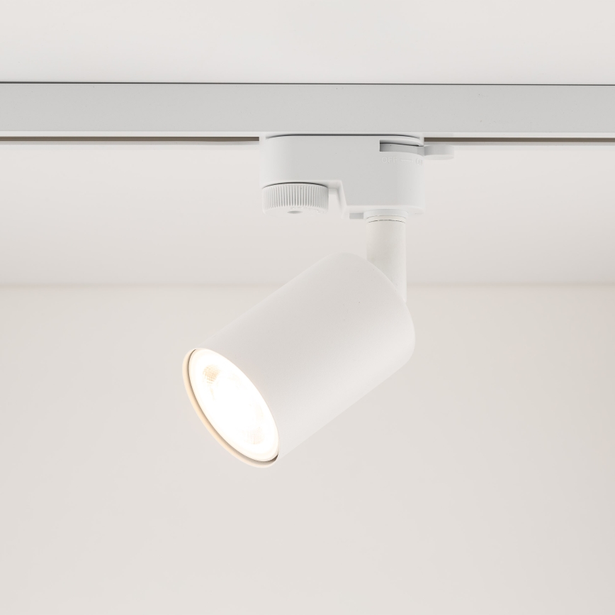 Foco para sistema de carris monofásico TOP 1xGU10/10W/230V branco
