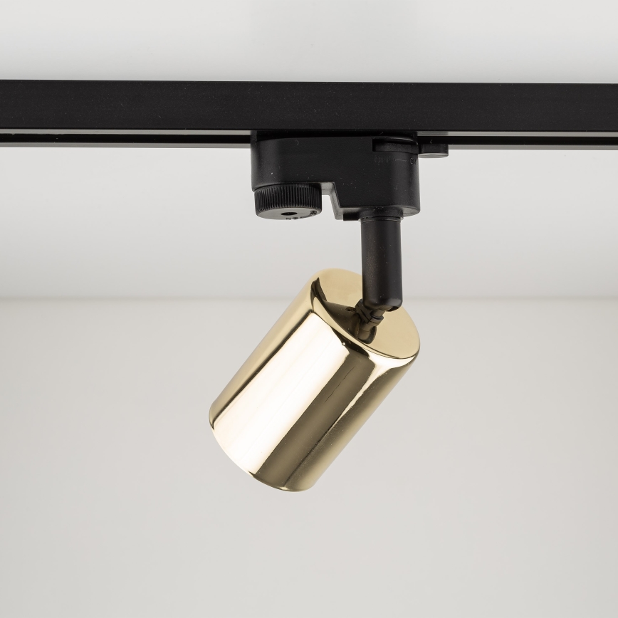 Foco para sistema de carril TOP 1xGU10/10W/230V dourado/preto