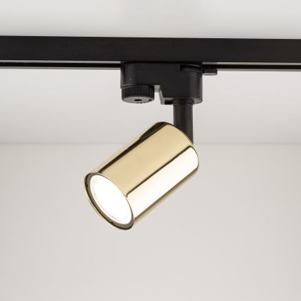 Foco para sistema de carril TOP 1xGU10/10W/230V dourado/preto