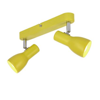 Foco PICARDO 2xE14/40W/230V amarelo