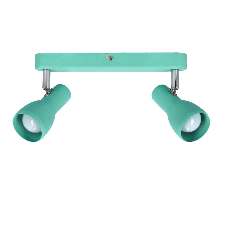 Foco PICARDO 2xE14/40W/230V turquesa