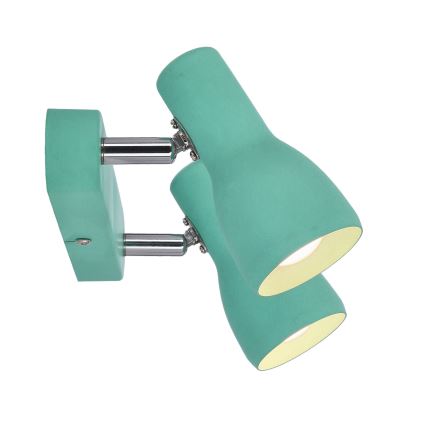 Foco PICARDO 2xE14/40W/230V turquesa