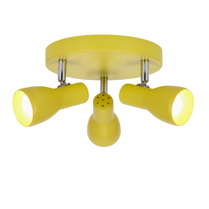Foco PICARDO 3xE14/40W/230V amarelo
