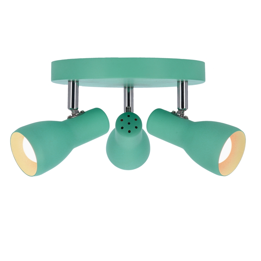 Foco PICARDO 3xE14/40W/230V turquesa