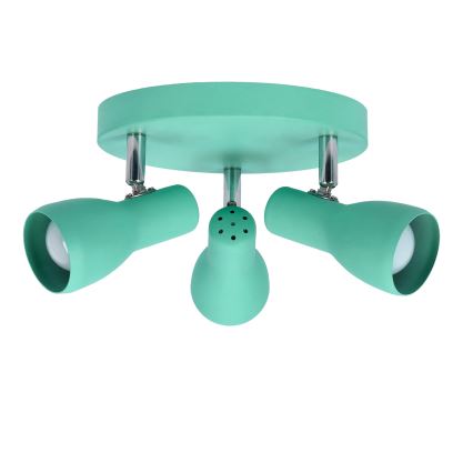 Foco PICARDO 3xE14/40W/230V turquesa