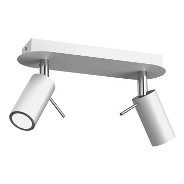 Foco PRESTON 2xGU10/40W/230V branco