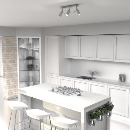 Foco PRESTON 3xGU10/40W/230V branco