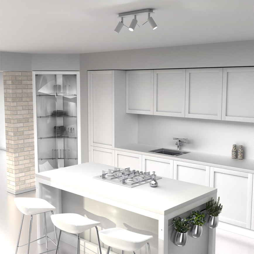 Foco PRESTON 3xGU10/40W/230V branco