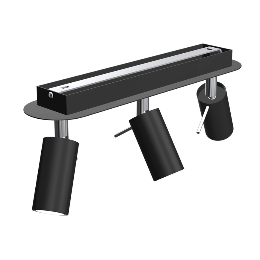 Foco PRESTON 3xGU10/40W/230V preto