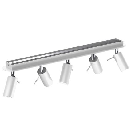 Foco PRESTON 5xGU10/40W/230V branco/cromado