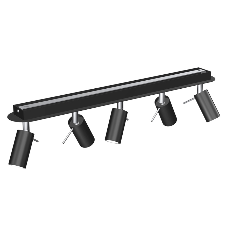 Foco PRESTON 5xGU10/40W/230V preto