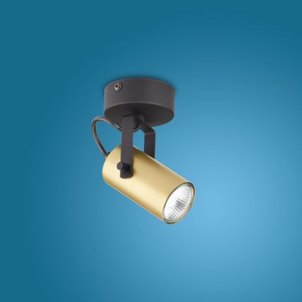 Foco REDO 1xGU10/10W/230V dourado/preto