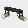 Foco REDO 2xGU10/10W/230V dourado/preto