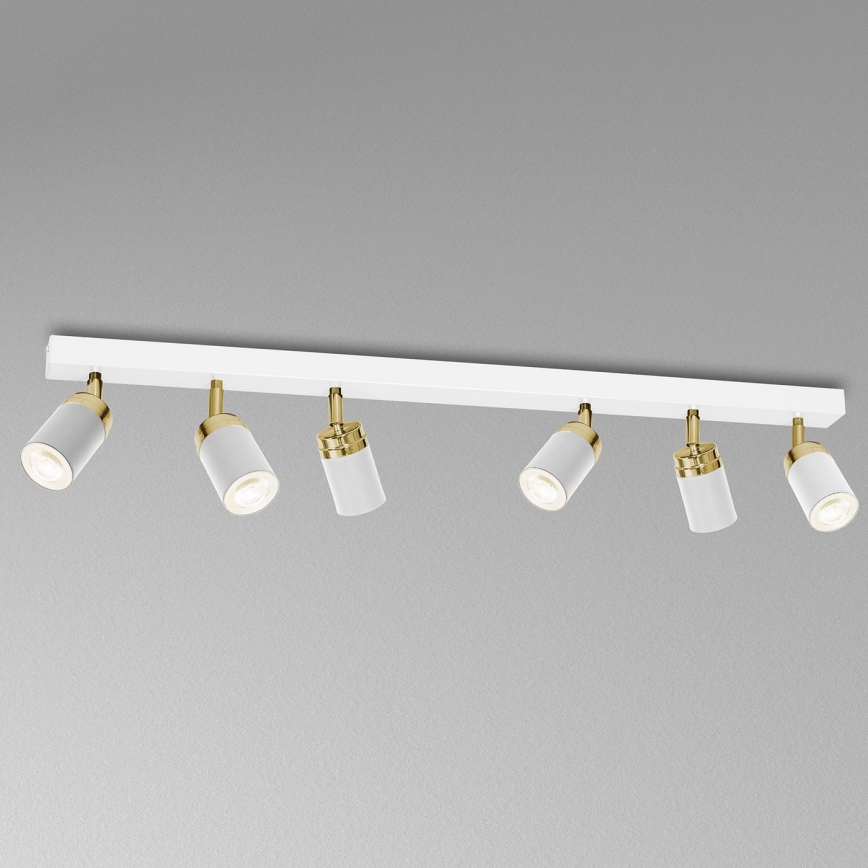 Foco RENO 6xGU10/60W/230V branco/dourado