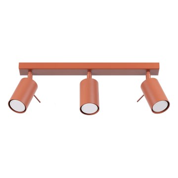 Foco RING 3xGU10/10W/230V vermelho