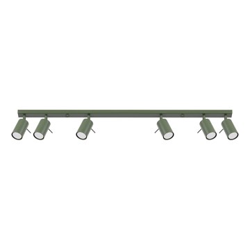 Foco RING 6xGU10/10W/230V verde