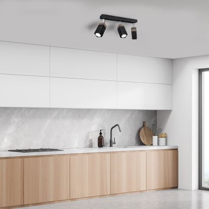 Foco SOLO 3xGU10/MR11/40W/230V preto