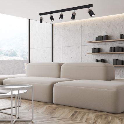 Foco SOLO 5xGU10/MR11/40W/230V preto