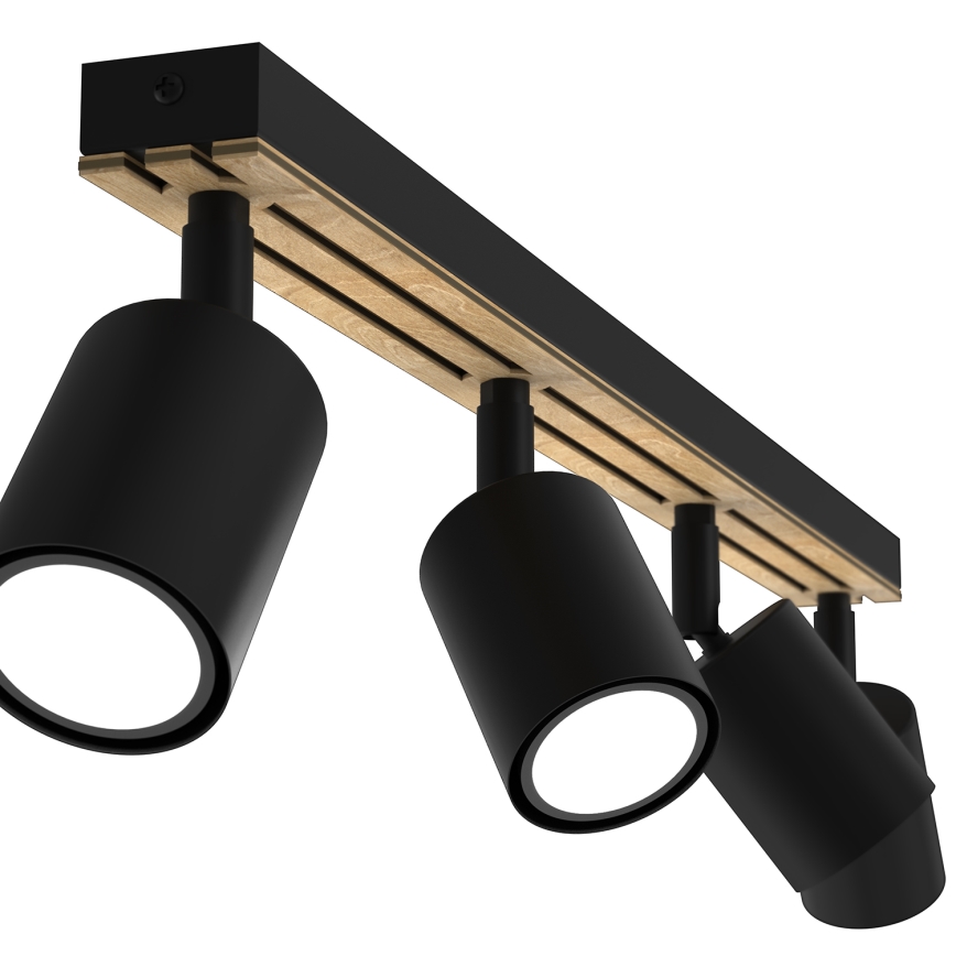 Foco TERRA 4xGU10/8W/230V preto/carvalho