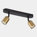 Foco TOP 2xGU10/10W/230V dourado/preto