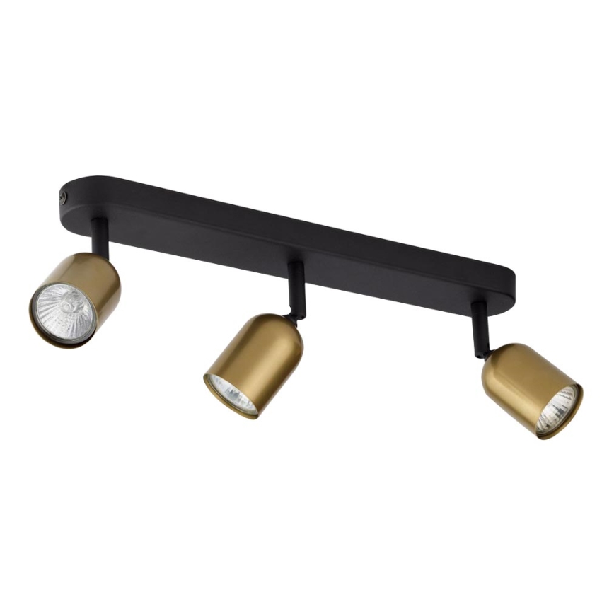 Foco TOP 3xGU10/10W/230V dourado/preto