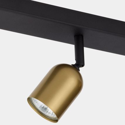 Foco TOP 3xGU10/10W/230V dourado/preto