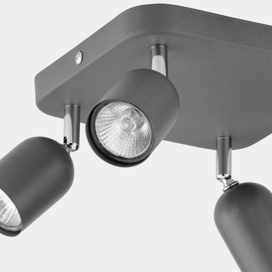 Foco TOP 4xGU10/10W/230V cinzento