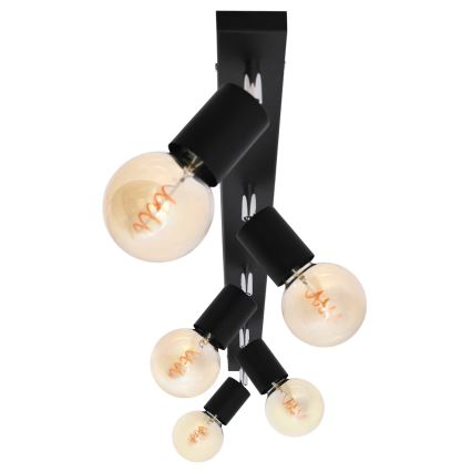 Foco TUNE 4xE27/20W/230V preto