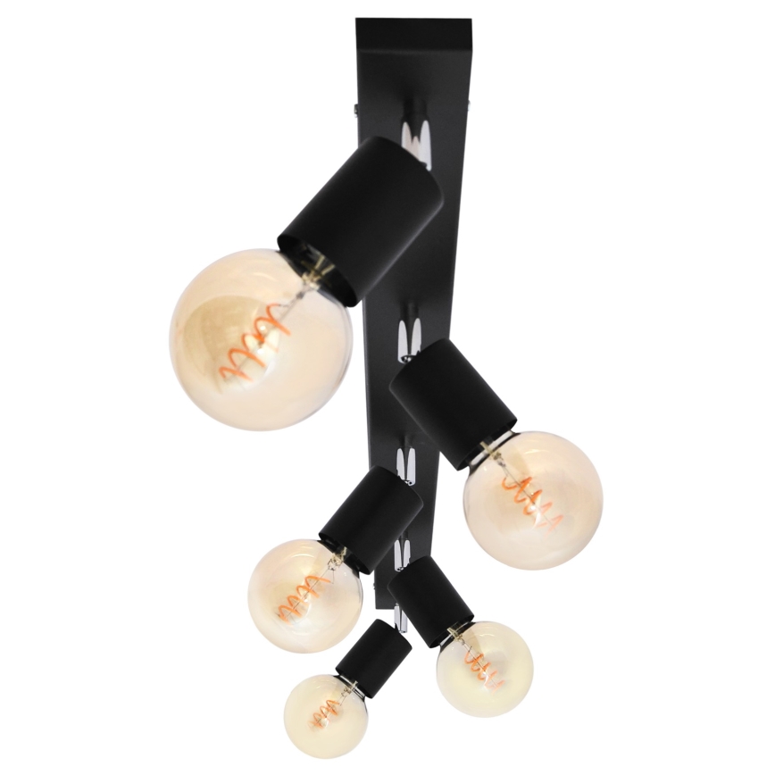 Foco TUNE 4xE27/20W/230V preto